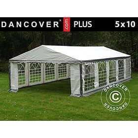 Dancover Partytält Festtält PLUS 5x10m PE, Grey/Vit