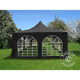 Dancover Partytält Festtält Pagoda 4x8m, Svart