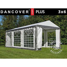 Dancover Partytält Festtält PLUS 3x6m PE, Grey/Vit