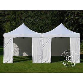 Dancover Snabbtält Depåtält Easy-up tält Eventtält Partytält FleXtents Steel 6x6