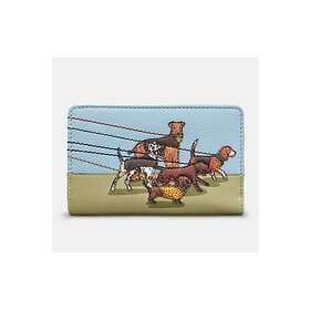 Yoshi Leather Flap Over Zip Around Purse