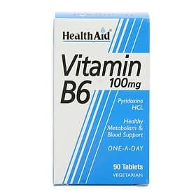HealthAid Vitamin B6 HCL 100mg 90 Tablets