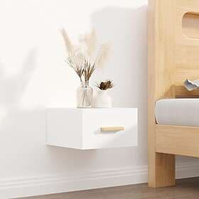 vidaXL Wall-mounted Nightstand White 35x35x20cm 812834