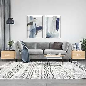 vidaXL Soffbord 2 st sonoma ek 50x50x40 cm konstruerat trä 829387