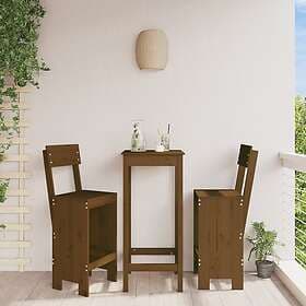 vidaXL Barpallar 2 st honungsbrun 40x48.5x115.5 cm massiv furu 825362