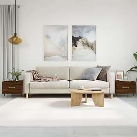 vidaXL Soffbord 2 st brun ek 50x50x40 cm konstruerat trä 829363