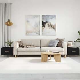 vidaXL Soffbord 2 st svart 50x50x40 cm konstruerat trä 829367
