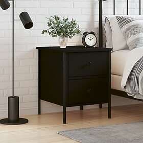 vidaXL Nightstand Black 40x42x50cm Constructed Wood 825983