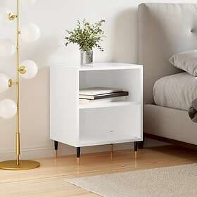 vidaXL Nightstand White High Gloss 40x30x50cm Constructed Wood 826768