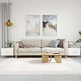 vidaXL Soffbord 2 st vit 50x50x40 cm konstruerat trä 829365