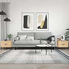vidaXL Soffbord 2 st sonoma ek 50x50x40 cm konstruerat trä 829403
