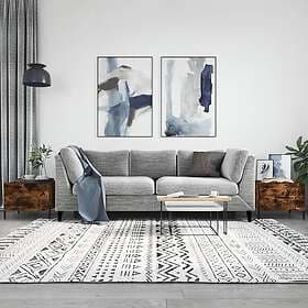 vidaXL Soffbord 2 st rökfärgad ek 50x50x40 cm konstruerat trä 829423
