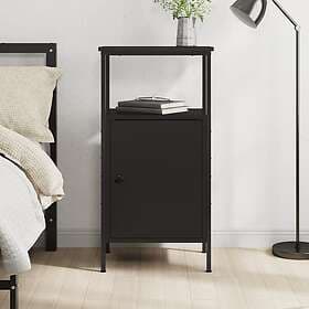 vidaXL Nightstand Black 41x31x80cm Constructed Wood 825923