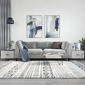 vidaXL Soffbord 2 st betonggrå 50x50x40 cm konstruerat trä 829341