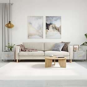 vidaXL Soffbord 2 st betonggrå 50x50x40 cm konstruerat trä 829357