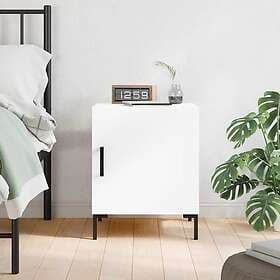 vidaXL Sängbord vit 40x40x50 cm konstruerat trä 827564