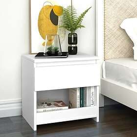 vidaXL Nightstand White 40x30x39cm Engineered Wood 803443