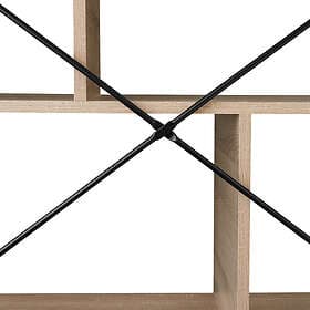 TecTake Hylla Charleston 75.5x30x155cm Industriellt lätt trä, ek Sonoma