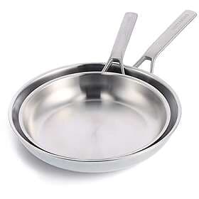 Merten & Storck Tri-Ply Stainless Steel Induction 26cm and 30cm Frying Pan Set