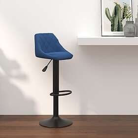 vidaXL Bar Stool blue velvet 335342