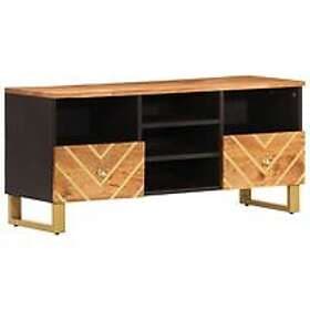 vidaXL TV Stand brun och svart 100x33.5x46 cm massivt mangoträ 356801