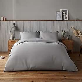 Silentnight Supersoft Collection Dove Grey Duvet Cover Set. Super Soft and Snugg