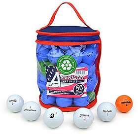Second Chance 50 Lake Golf Balls with Storage Bag