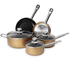 nuovva Non Stick Pots and Pans Ses Pot Set 5 pcs