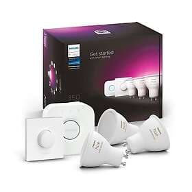 Philips Hue White & Colour Ambiance Starter Kit: Smart Bulb 3x Pack LED [GU10] i