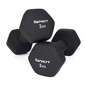 Athlyt Neoprene Dumbbell Weights - 2 x 3 kg