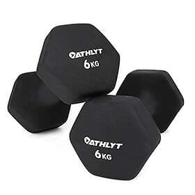 Athlyt - Neoprene Dumbbell Weights - 2 x 6 kg