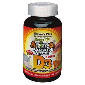 Nature's Plus Animal Parade Vitamin D3 500IU 90 Tablets
