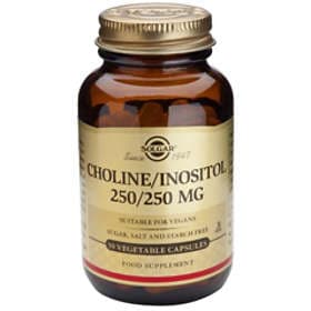 Solgar Choline/Inositol 250/250mg Vegetable 50 Capsules