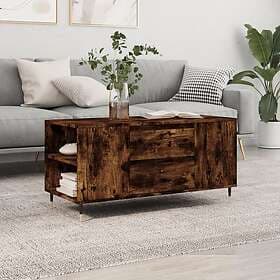 vidaXL Soffbord rökfärgad ek 102x44.5x50 cm konstruerat trä 830993