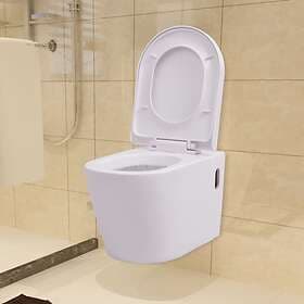 vidaXL Wall-hung Toilet (White)