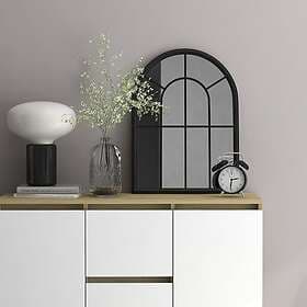 vidaXL Mirror svart 60x45 cm järn för inomhusbruk 3093516