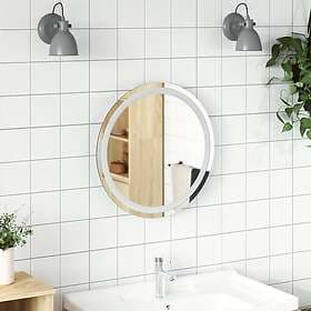 vidaXL Bathroom Mirror LED 50 cm rund 353278