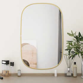 vidaXL Väggspegel guld 70x45 cm 348219