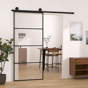 vidaXL Sliding Door med beslagset ESG glass och aluminium 90x205 cm 3152148