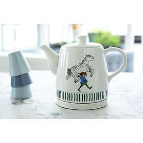 Pippi Ceramic Kettle 0.8l Vattenkokare Vit