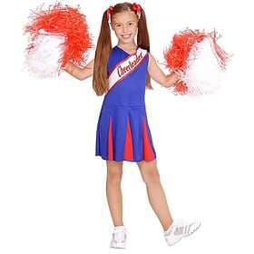 Widmann Cheerleader Blue/Röd Barndräkt maskeradkläder