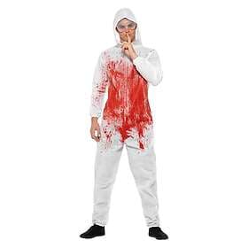 Smiffys Bloody White Costume Suit Fancy Dress For Men