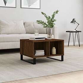 vidaXL Soffbord brun ek 60x50x36.5 cm konstruerat trä 830555