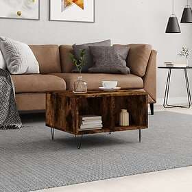 vidaXL Soffbord rökfärgad ek 60x50x36.5 cm konstruerat trä 830545