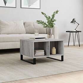 vidaXL Soffbord grå sonoma 60x50x36.5 cm konstruerat trä 830554