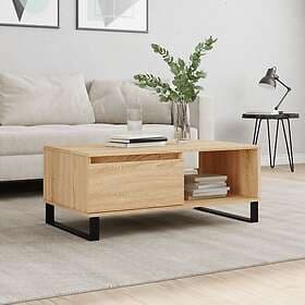 vidaXL Soffbord sonoma-ek 90x50x36.5 cm konstruerat trä 830575