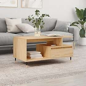 vidaXL Soffbord sonoma-ek 90x49x45 cm konstruerat trä 831015