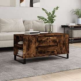 vidaXL Soffbord rökfärgad ek 102x44.5x50 cm konstruerat trä 831009