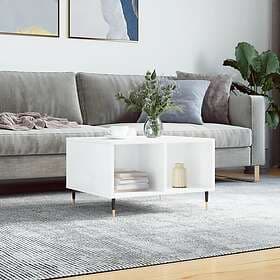 vidaXL Soffbord vit högglans 60x50x36.5 cm konstruerat trä 830534