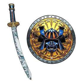 Liontouch Samurai-set Katana-svärd och sköld i skumgummi för barn Säkra vapen oc